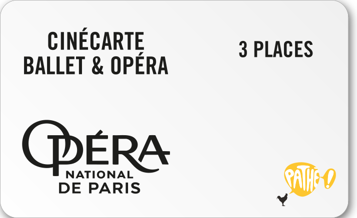 CinéCarte Opéra National de Paris 3 Places