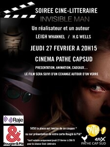 SOIREE CINE-LITTERAIRE - PATHE CAP SUD
