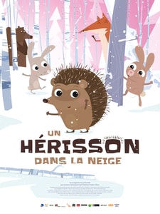 Un hérisson dans la neige
