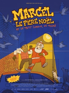 Marcel le Père Noël et le petit livreur de pizzas