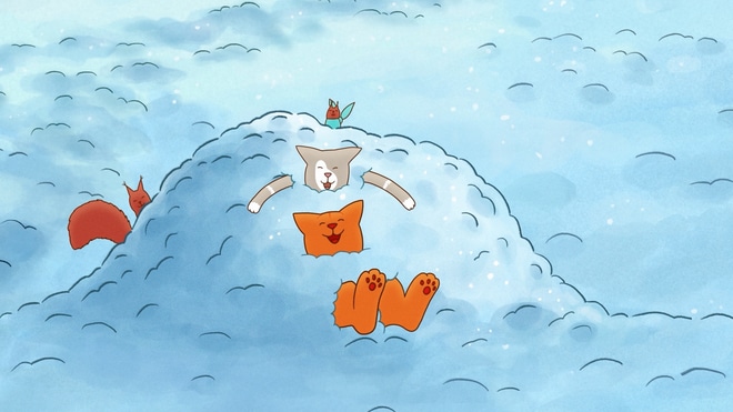 Le merveilleux hiver de Tom le chat